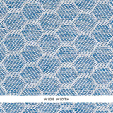 Schumacher Abaco Paperweave Blue Wallpaper