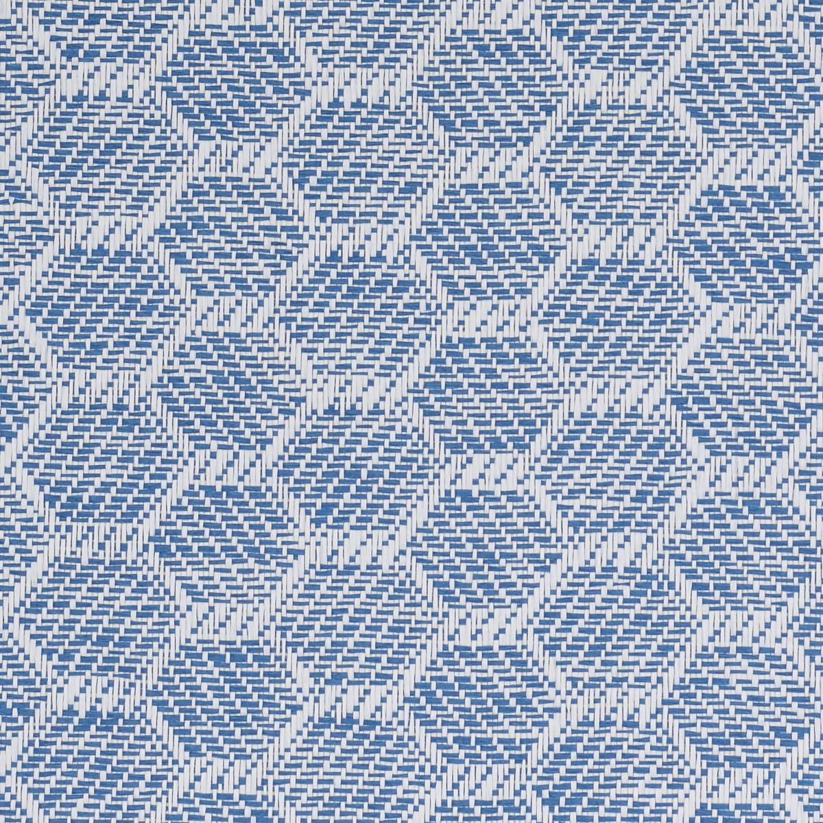 Schumacher Abaco Paperweave Blue Wallpaper