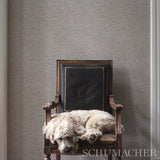 Schumacher Abaco Linen Paperweave Natural Wallpaper