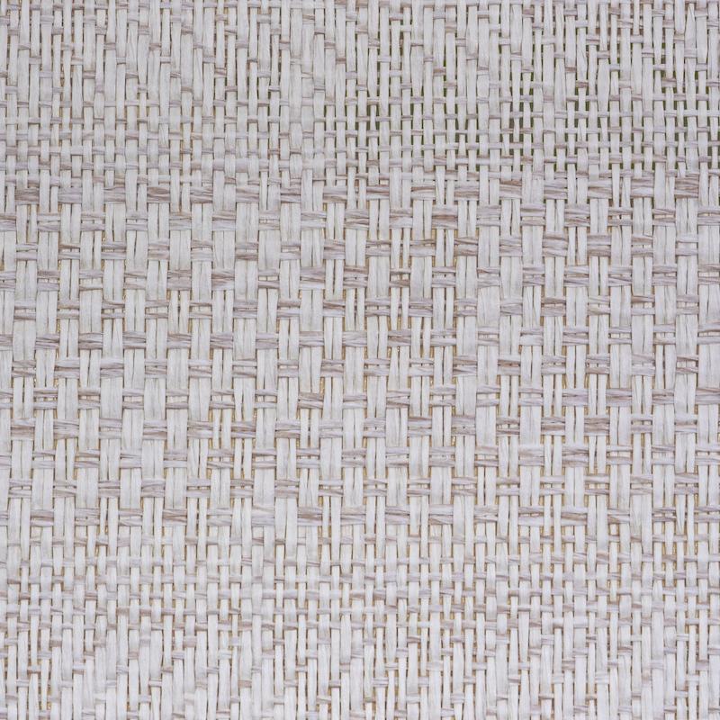 Schumacher Oxnard Paperweave Ivory Wallpaper