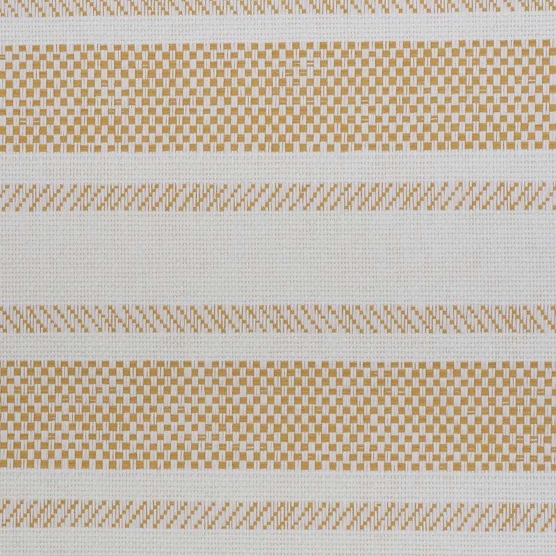 Schumacher Oxnard Paperweave Yellow Wallpaper