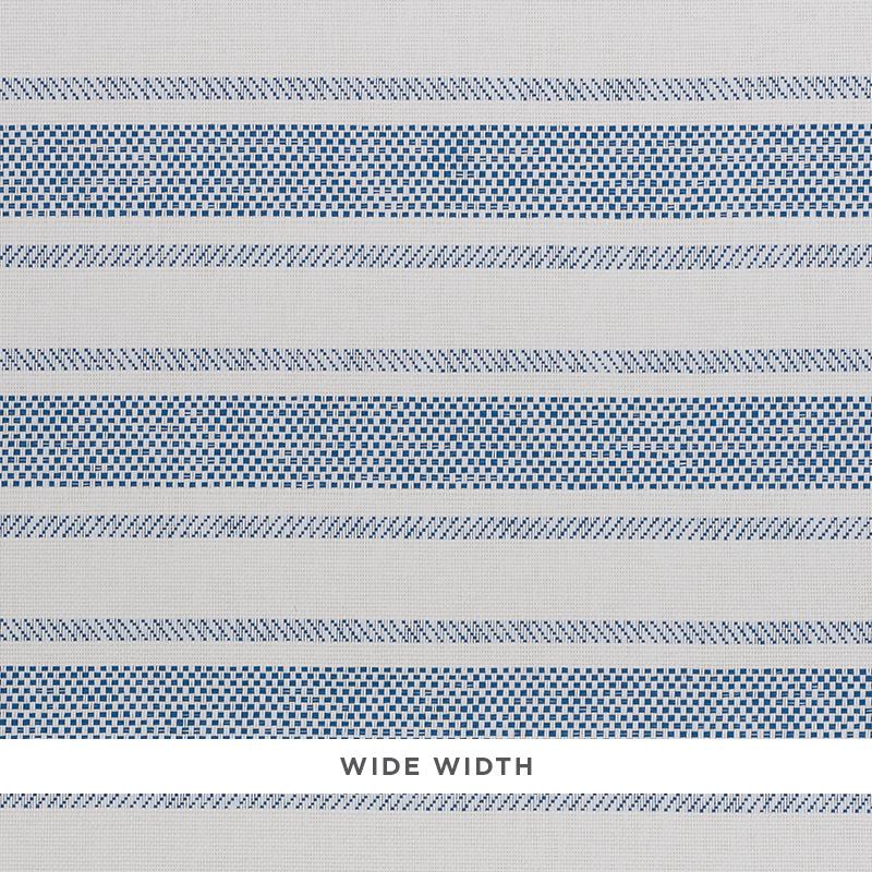 Schumacher Oxnard Paperweave Blue Wallpaper
