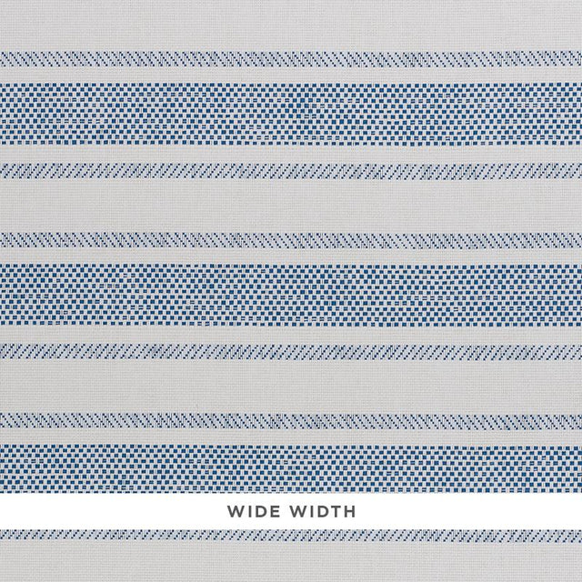 Schumacher Oxnard Paperweave Blue Wallpaper
