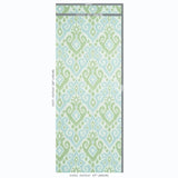 Schumacher Dedra Damask Mineral & Leaf Wallpaper