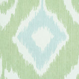 Schumacher Dedra Damask Mineral & Leaf Wallpaper