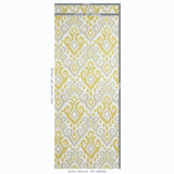 Schumacher Dedra Damask Yellow & Stone Wallpaper