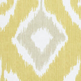 Schumacher Dedra Damask Yellow & Stone Wallpaper