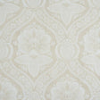Schumacher Villandry Damask Print Neutral Wallpaper