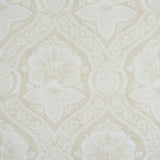 Schumacher Villandry Damask Print Neutral Wallpaper