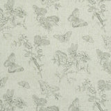 Schumacher Baudin Butterfly Linen Black Wallpaper