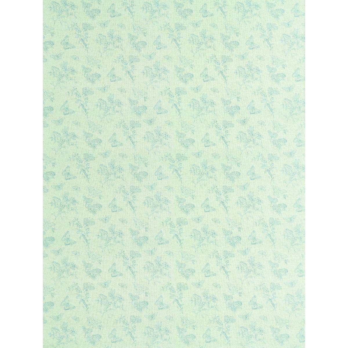 Schumacher Baudin Butterfly Linen Blue Wallpaper