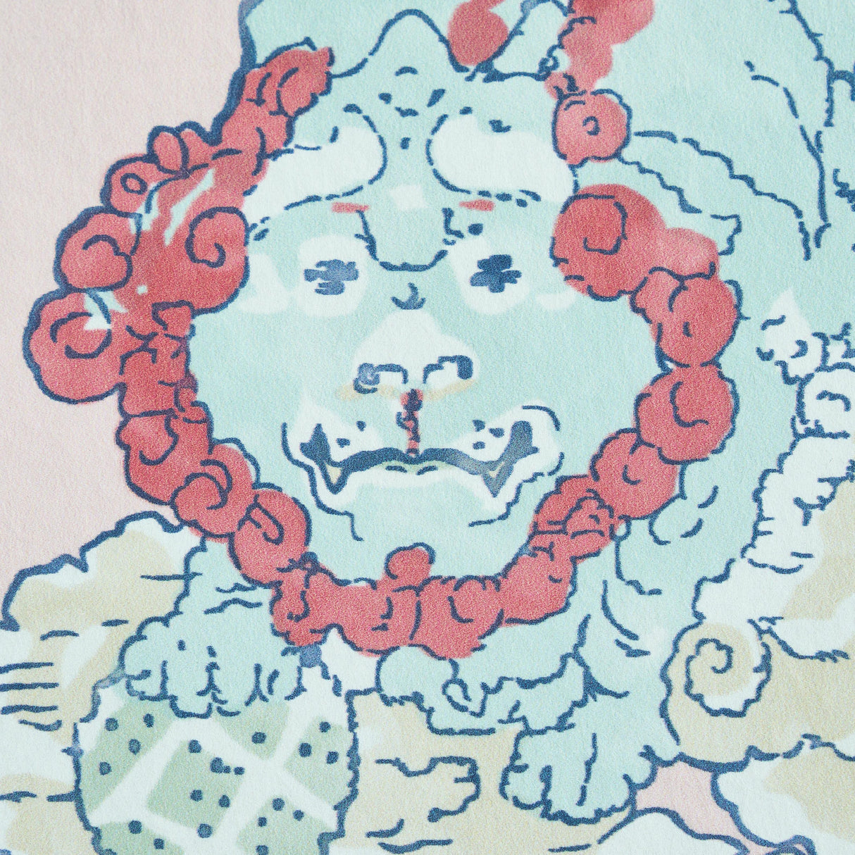 Schumacher Magic Mountain Dragon Blush Wallpaper