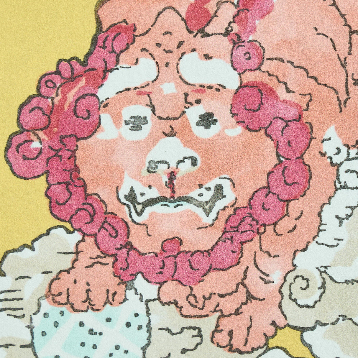 Schumacher Magic Mountain Dragon Yellow Wallpaper