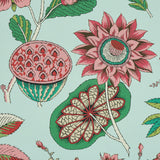 Schumacher Roca Redonda Mineral & Pink Wallpaper