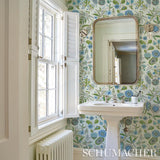 Schumacher Roca Redonda Mineral & Pink Wallpaper