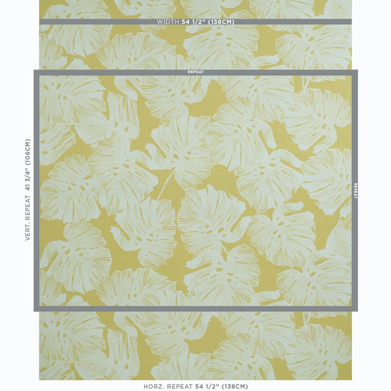 Schumacher Del Coco Yellow Wallpaper