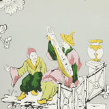 Schumacher Chinoiserie Moderne Soft Grey Wallpaper