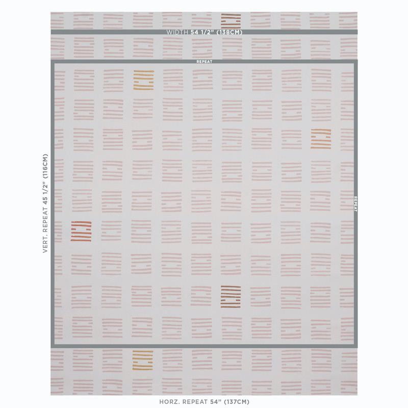 Schumacher Tiasquam Blush Wallpaper