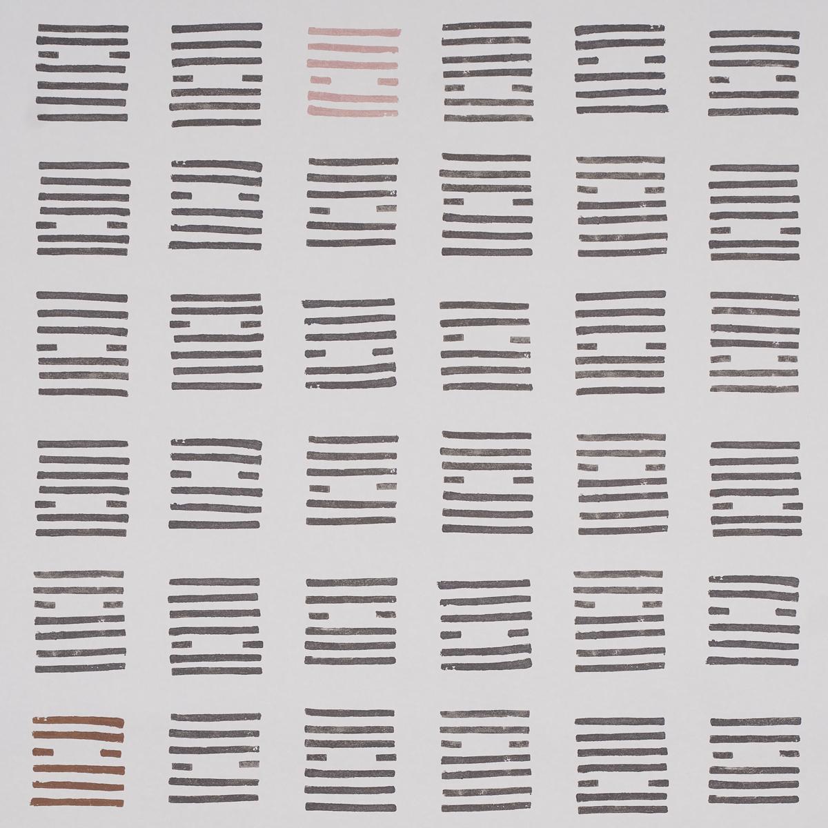 Schumacher Tiasquam Charcoal Wallpaper