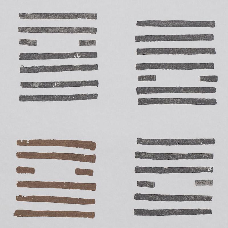 Schumacher Tiasquam Charcoal Wallpaper