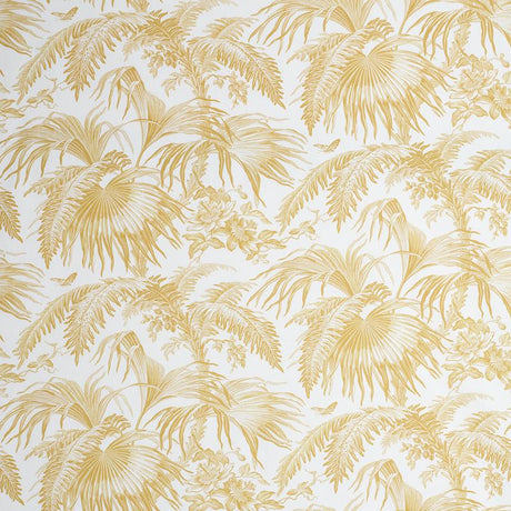 Schumacher Toile Tropique Gold Fabric