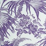 Schumacher Toile Tropique Purple Fabric