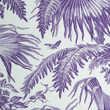 Schumacher Toile Tropique Purple Fabric