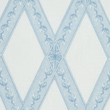 Schumacher Les Losanges Toile Sky Fabric