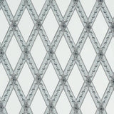 Schumacher Les Losanges Toile Carbon Fabric