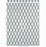 Schumacher Les Losanges Toile Carbon Fabric