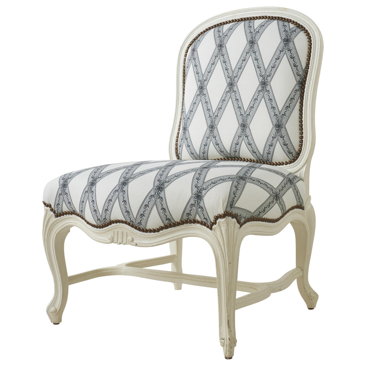 Schumacher Les Losanges Toile Carbon Fabric