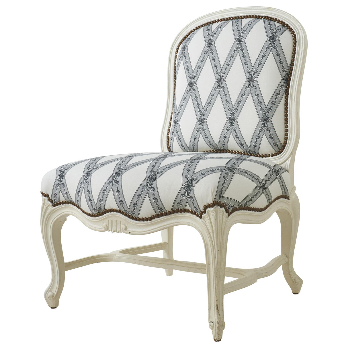 Schumacher Les Losanges Toile Carbon Fabric