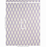 Schumacher Les Losanges Toile Iris Fabric