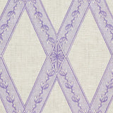 Schumacher Les Losanges Toile Iris Fabric