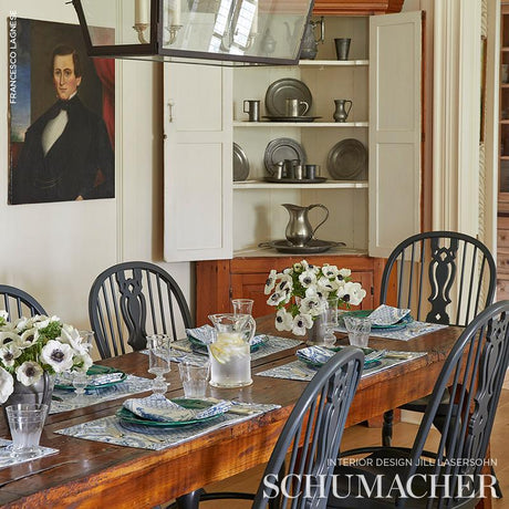 Schumacher Les Scenes Contemporaines Blue Fabric