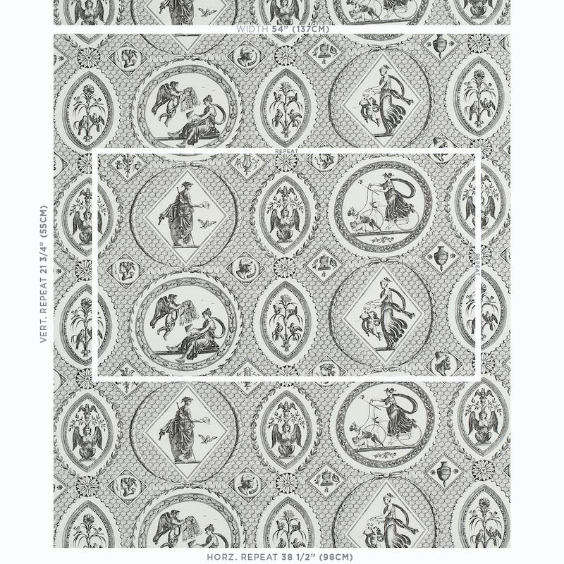 Schumacher Les Scenes Contemporaines Black Fabric