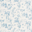 Schumacher Toile De La Prairie Blue Fabric