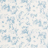 Schumacher Toile De La Prairie Blue Fabric