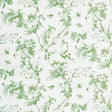 Schumacher Toile De La Prairie Green Fabric