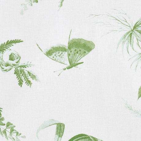 Schumacher Toile De La Prairie Green Fabric
