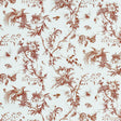 Schumacher Toile De La Prairie Brown Fabric