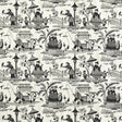 Schumacher Bassano Embroidered Toile Black Fabric