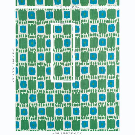 Schumacher Kandira Peacock Fabric