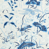 Schumacher Lotus Garden Porcelain Fabric