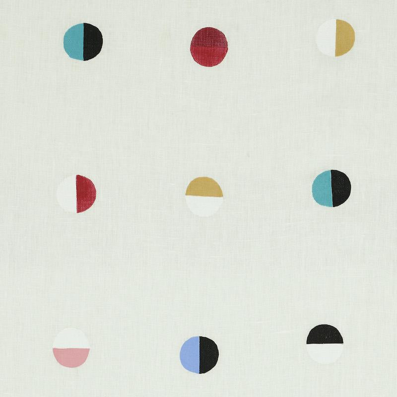 Schumacher Joshua Tree Multi Moons On Ivory Fabric