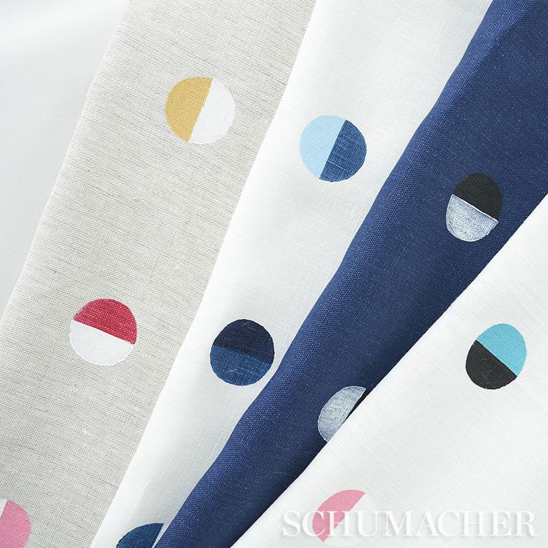 Schumacher Joshua Tree Multi Moons On Ivory Fabric