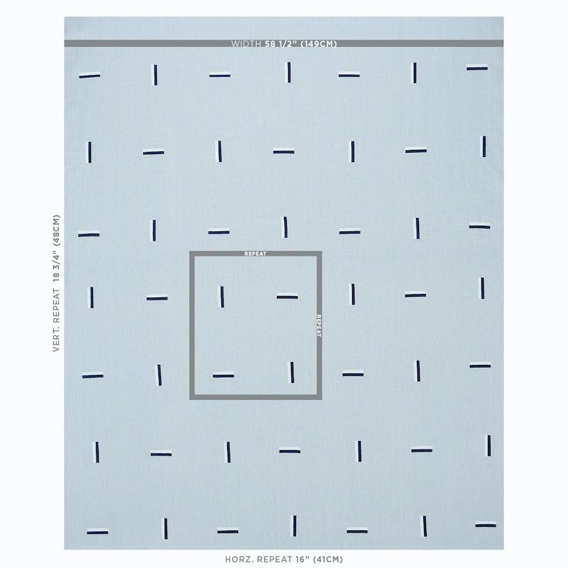 Schumacher Icehouse Sky Fabric