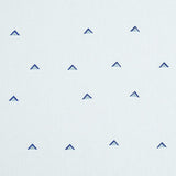 Schumacher Overlapping Triangles Navy & White Fabric