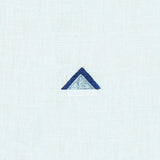 Schumacher Overlapping Triangles Navy & White Fabric