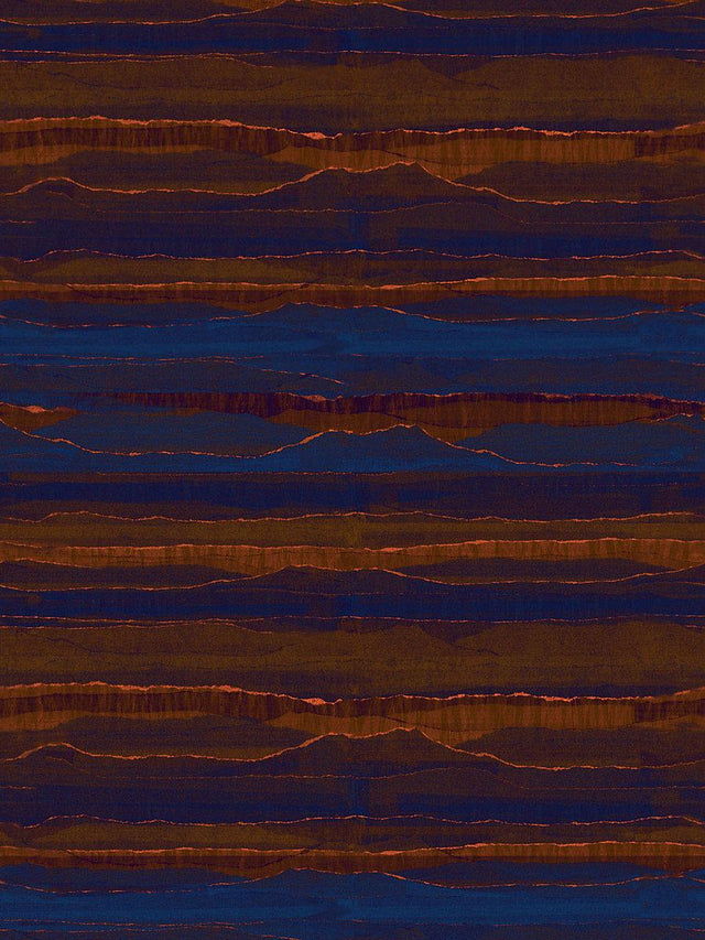 Scalamandre Hida Blue Agate Wallpaper